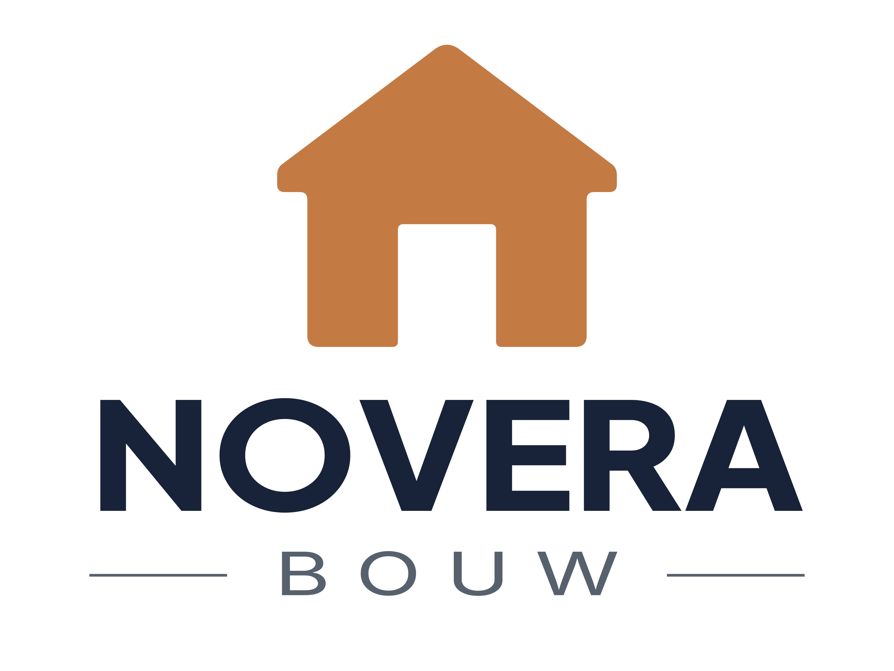 Het gestapelde logo zoals het er nu staat, met ruimte boven en onder